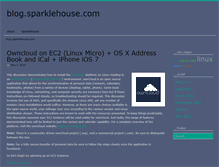 Tablet Screenshot of blog.sparklehouse.com